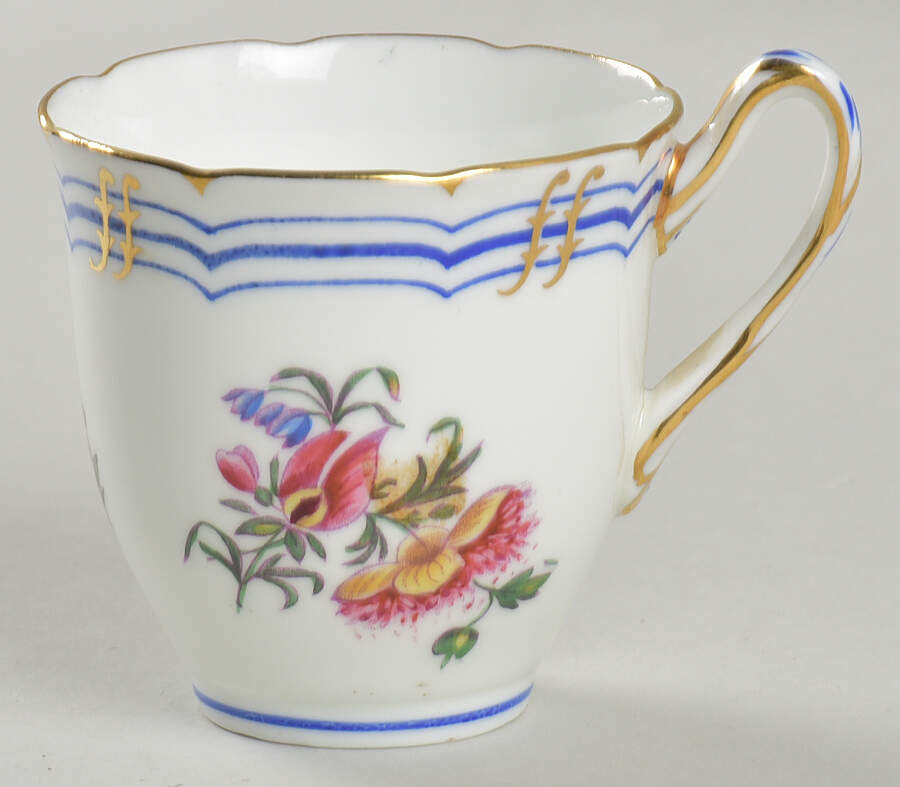 Old Coalport (Gold Trim) Footed Demitasse Cup by Coalport-1