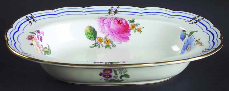 Old Coalport (Gold Trim) 9" Oval Vegetable Bowl by Coalport-1