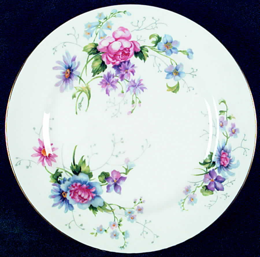 England's Glory (Smooth) Salad Plate by Crown Staffordshire-1