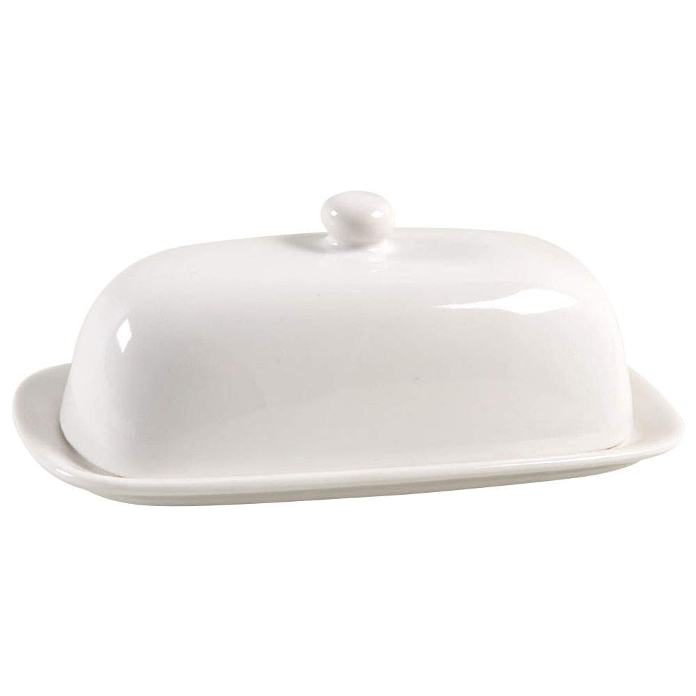 Pure White 1/4 Lb Covered Butter by Corning Corelle-1