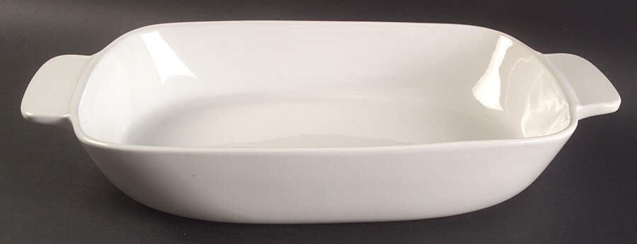 Pure White 16" Rectangular Roaster by Corning Corelle-1