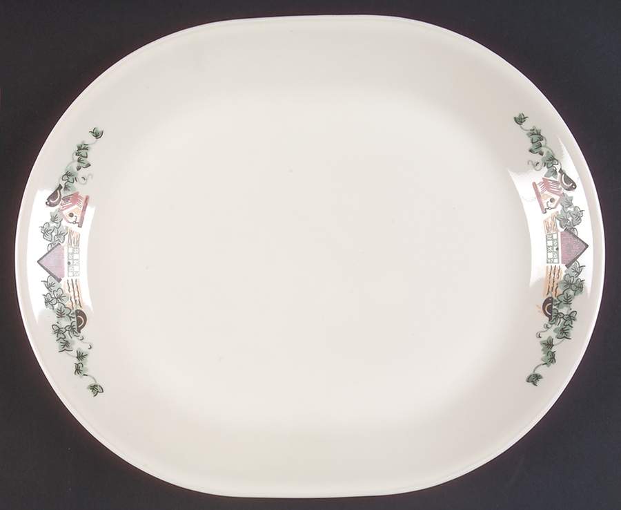 Garden Home (Corelle) 12" Oval Serving Platter by Corning Corelle-1