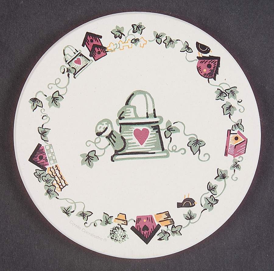 Garden Home (Corelle) Stone/Thirsty Coaster by Corning Corelle-1
