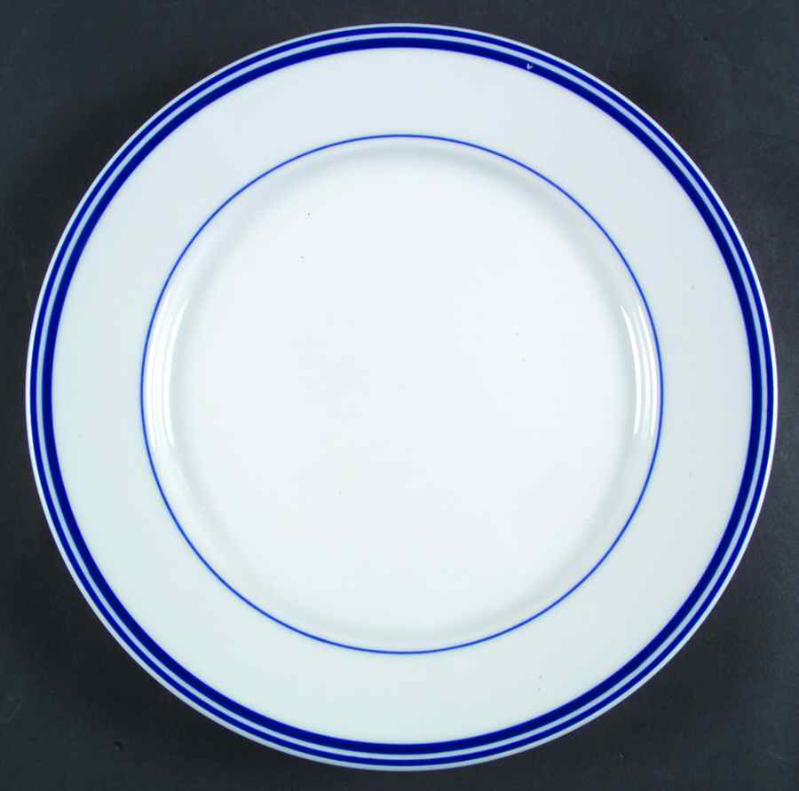 Blue Stripes (Porcelain) Dinner Plate by Cuisinart Dinnerware-1