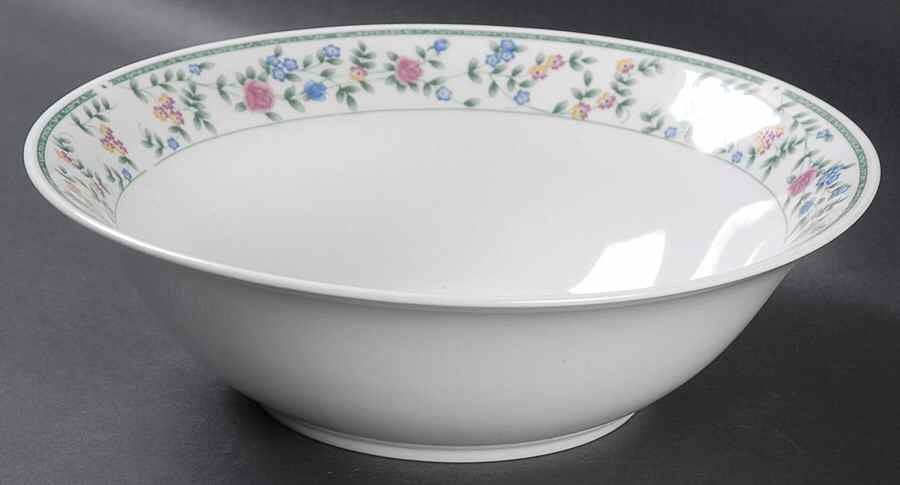 Diane (Stoneware, No Trim) 9" Round Vegetable Bowl by China Pearl-1