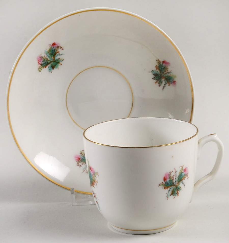 CHF806 Flat Cup & Saucer Set by Charles Field Haviland-1