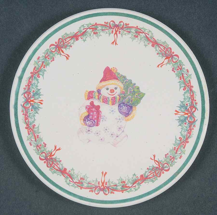 Holiday Celebrations (Green Trim) Cork Back Round Coaster by Christopher Radko-1