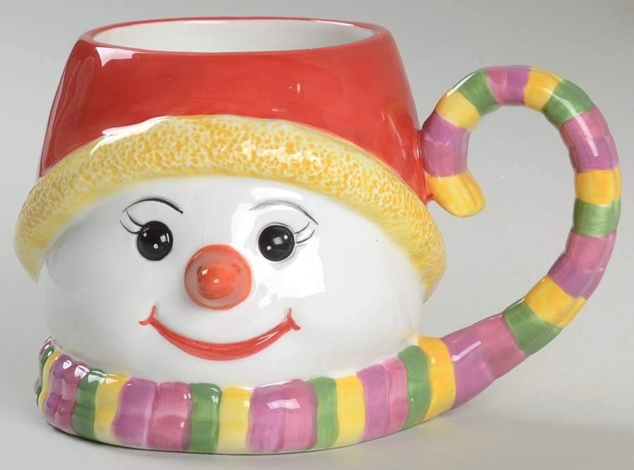 Holiday Celebrations (Green Trim) Mug by Christopher Radko-1