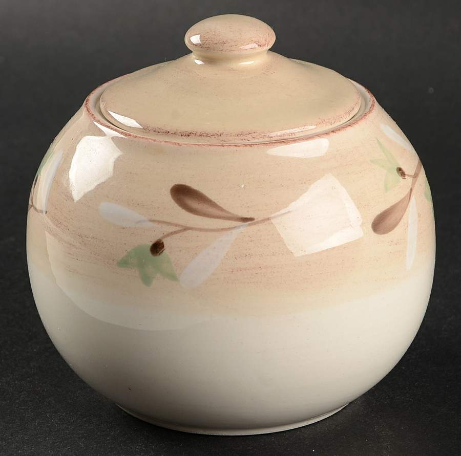 Heather Sugar Bowl & Lid by Crate & Barrel-1
