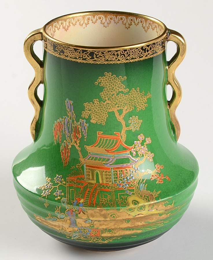 Vert Royale (Pagoda) 4" Vase by Carlton Ware (England)-1