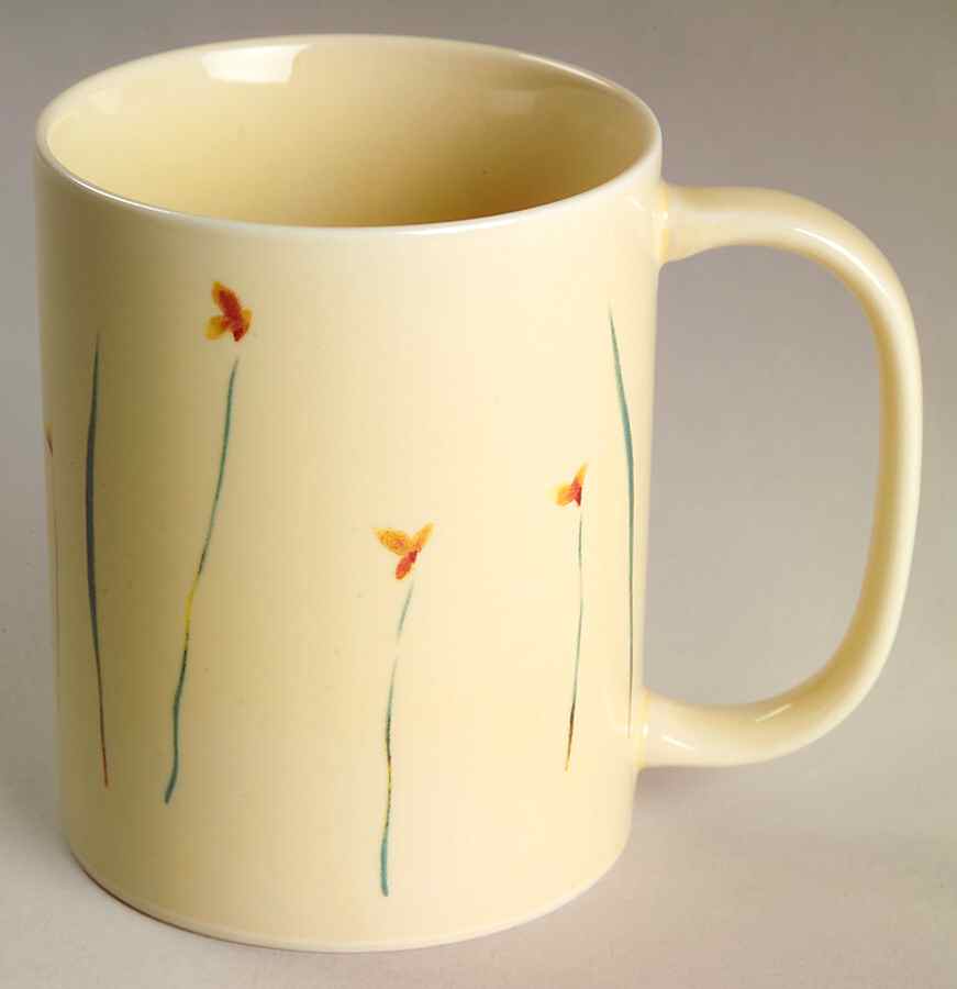 Luna Blossom Yellow Mug by Calvin Klein-1