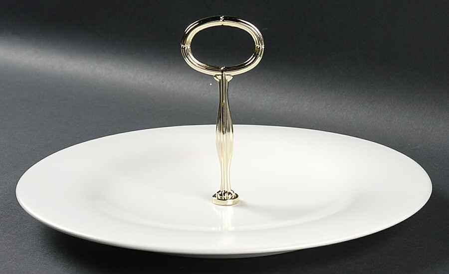 Buffetware Round Serving Plate with Center Handle (Dp) Hc by Calvin Klein-1