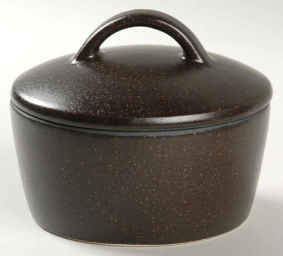 Cargo Raisin Sugar Bowl & Lid by Calvin Klein-1