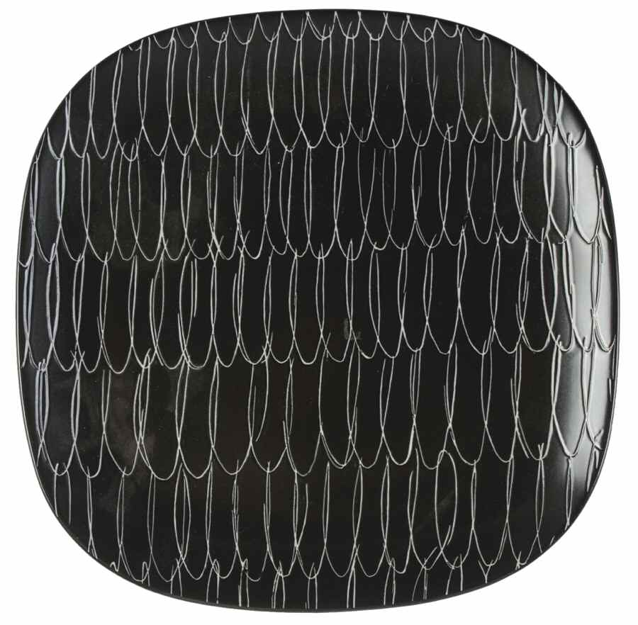 Graffiti Charcoal Salad Plate by Calvin Klein-1