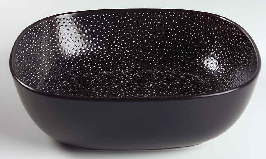 Graffiti Charcoal 9" Round Vegetable Bowl by Calvin Klein-1