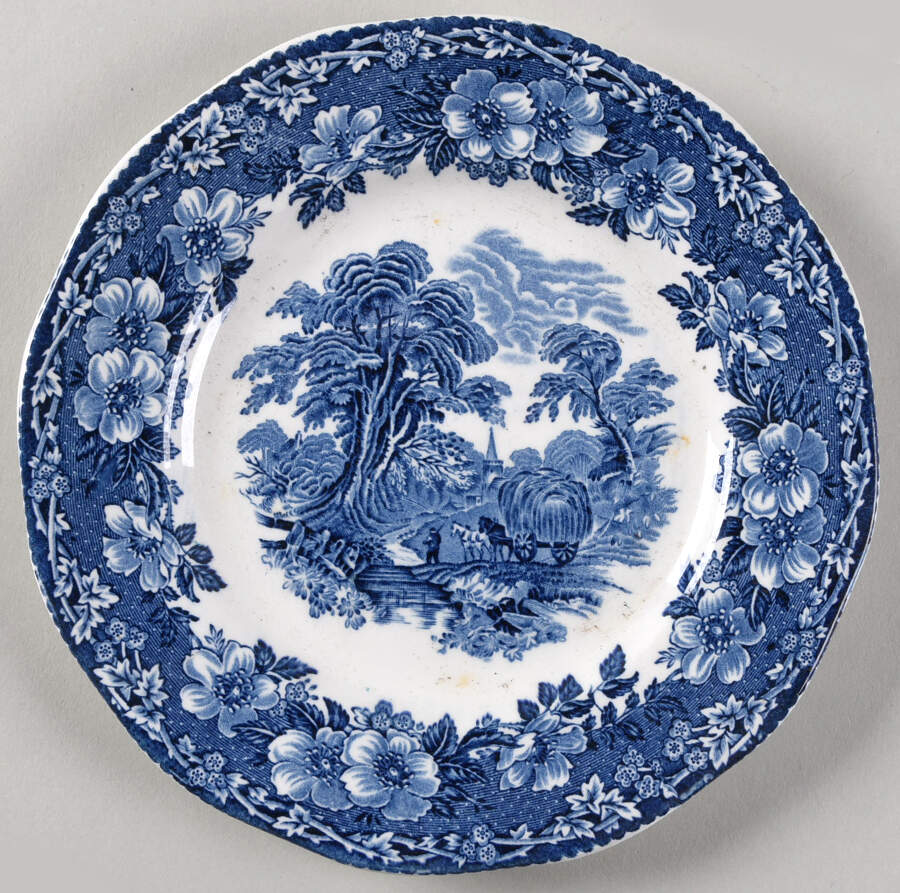 Woodland Salad Plate by Crown Staffordshire-1