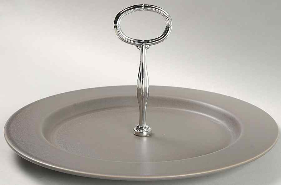 Earth Round Serving Plate with Center Handle (Dp) Hc by Calvin Klein-1