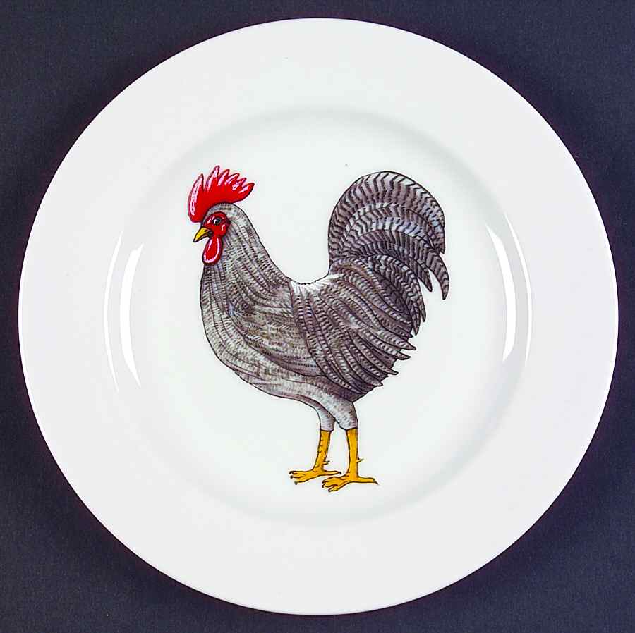 Rooster Salad Plate by BIA Cordon Bleu-1
