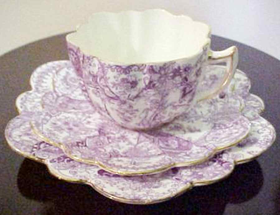 1384 Flat Cup & Saucer Set by Chapman's (England)-1
