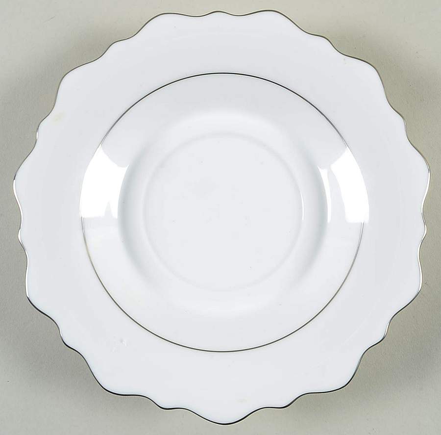 Samoa Platinum (Platinum Trim and Verge) Underplate for Open Sauce Boat by Jean Louis Coquet-1