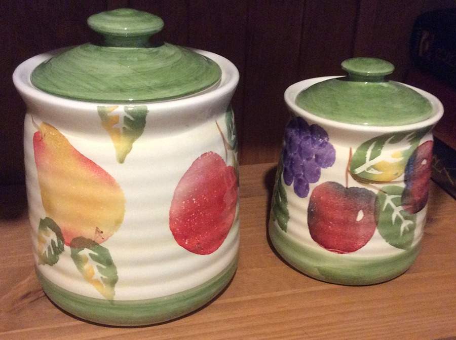Multifruit Medium Canister & Lid by Culinary Arts-1