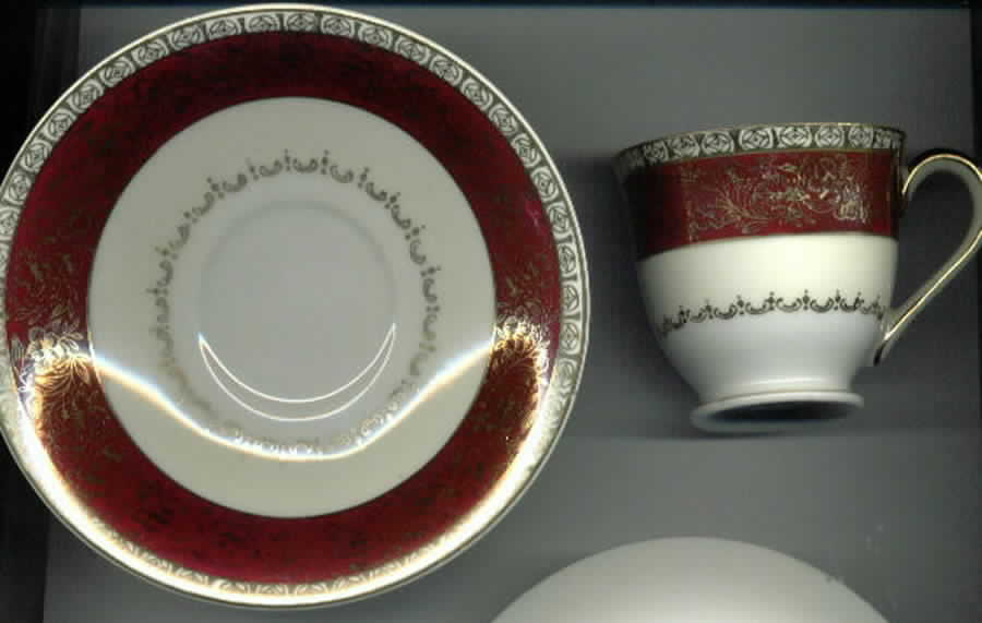 CPJ2 Footed Demitasse Cup & Saucer Set by CPC Japan (Occupied)-1