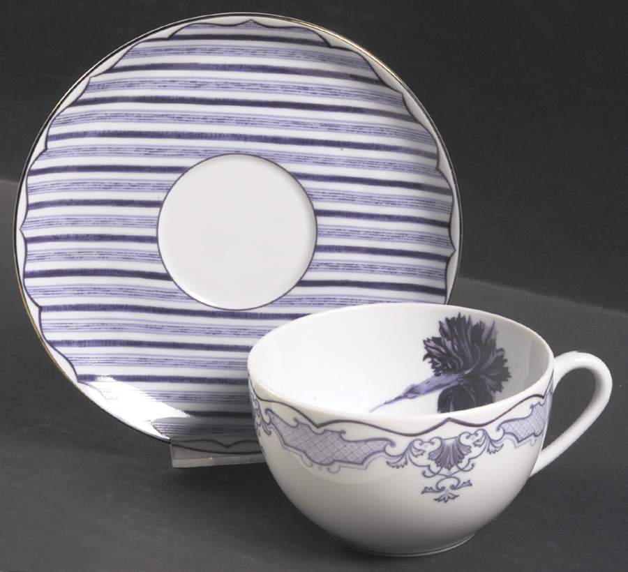 Carteles Postales Flat Cup & Saucer Set by Christian Lacroix-1