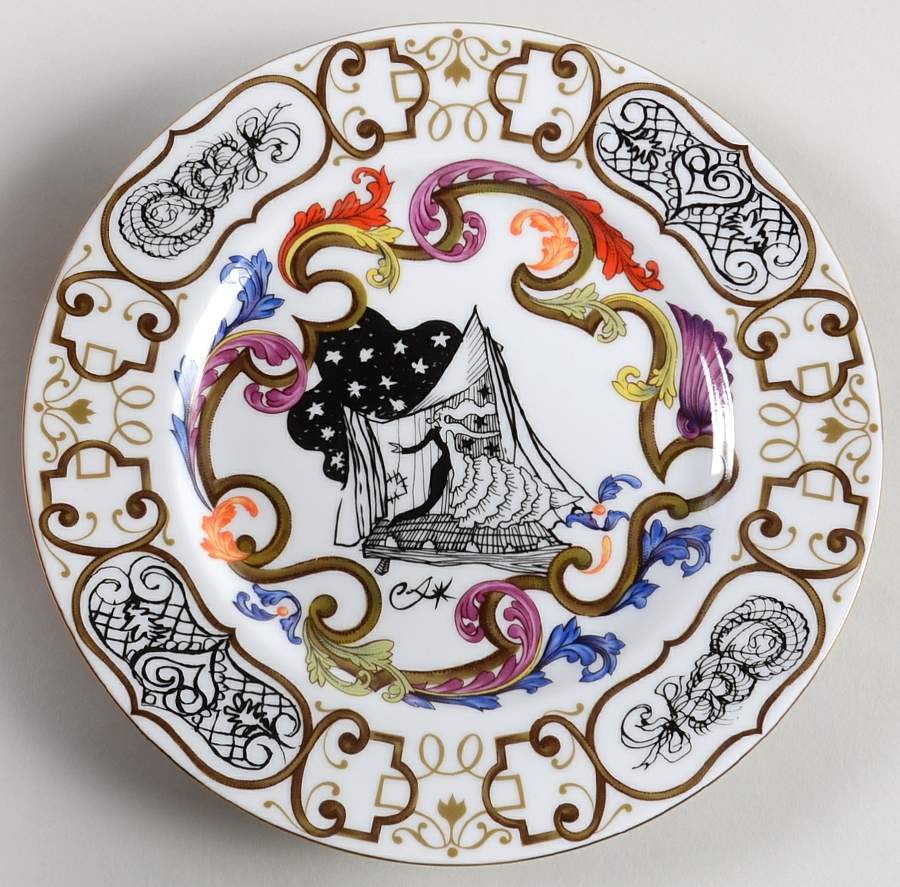 Souvenir Souvenir Salad Plate by Christian Lacroix-1