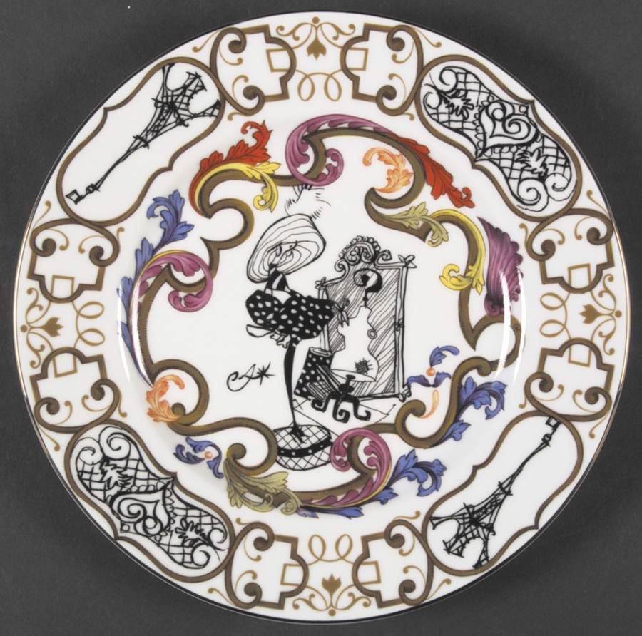 Souvenir Souvenir Salad Plate by Christian Lacroix-1