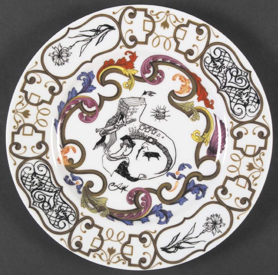 Souvenir Souvenir Salad Plate by Christian Lacroix-1