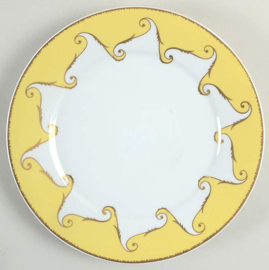 Follement (Gold Trim) Salad Plate by Christian Lacroix-1