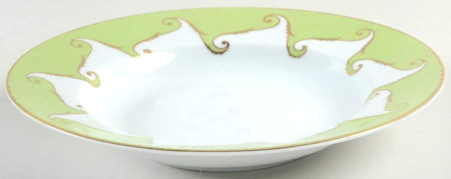 Follement (Gold Trim) Rim Soup Bowl by Christian Lacroix-1