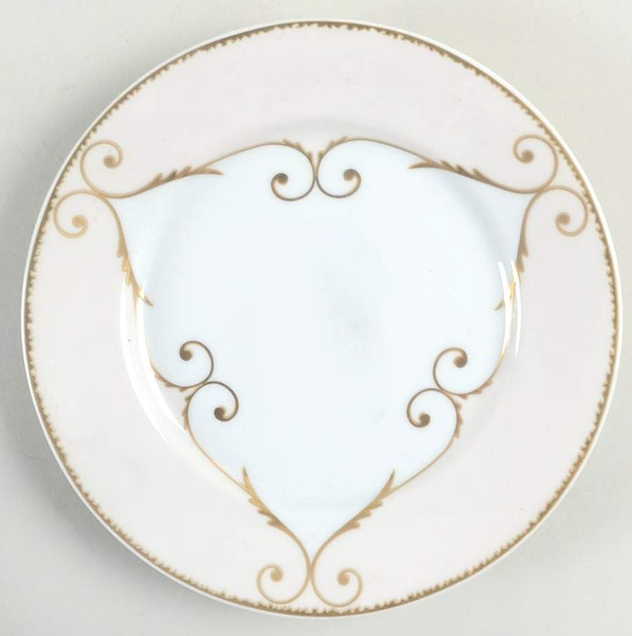 Follement (Gold Trim) Bread & Butter Plate by Christian Lacroix-1
