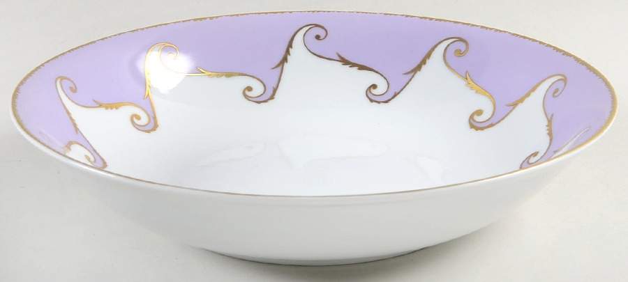 Follement (Gold Trim) 11" Round Serving Bowl by Christian Lacroix-1