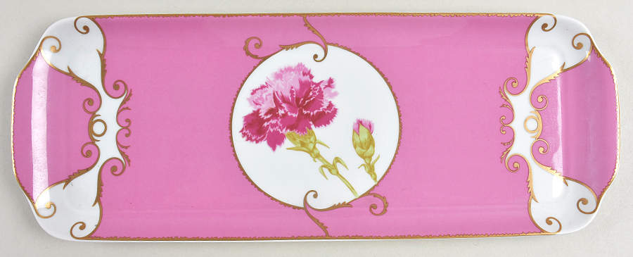 Follement (Gold Trim) Large Sandwich Tray by Christian Lacroix-1
