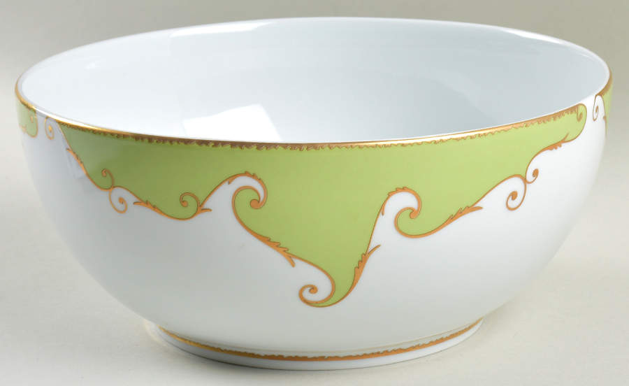Follement (Gold Trim) 9" Round Serving Bowl by Christian Lacroix-1