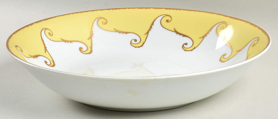 Follement (Gold Trim) 11" Round Serving Bowl by Christian Lacroix-1