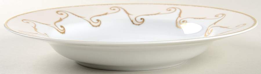 Follement (Gold Trim) Rim Soup Bowl by Christian Lacroix-1