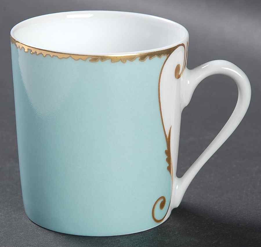 Follement (Gold Trim) Flat Demitasse Cup by Christian Lacroix-1