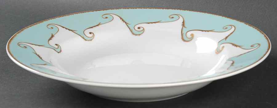 Follement (Gold Trim) Rim Soup Bowl by Christian Lacroix-1
