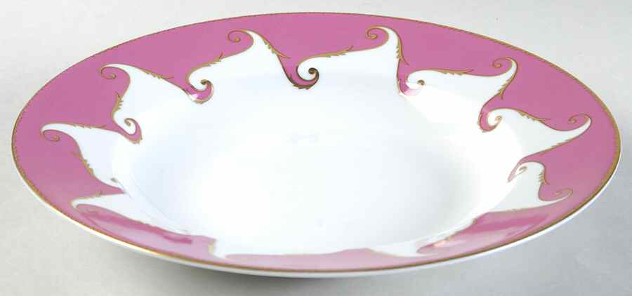Follement (Gold Trim) Rim Soup Bowl by Christian Lacroix-1