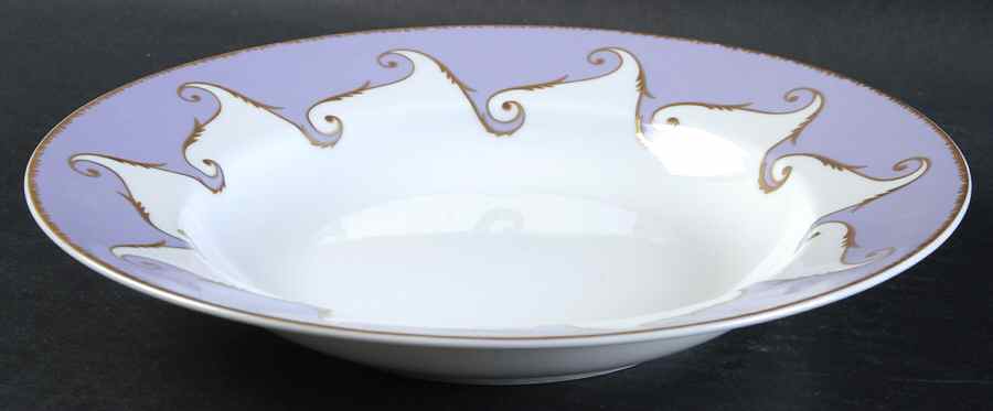 Follement (Gold Trim) Rim Soup Bowl by Christian Lacroix-1