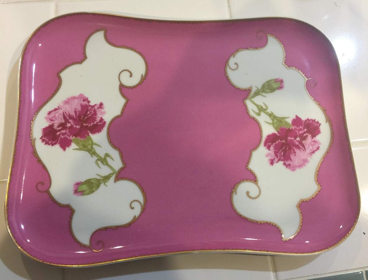 Follement (Gold Trim) 10" Rectangular Tray by Christian Lacroix-1