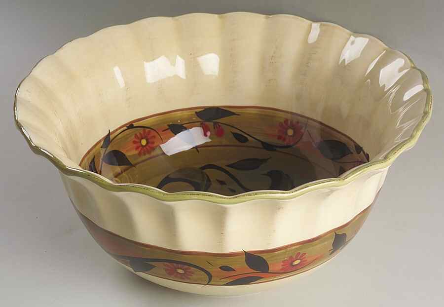 Sunflower (Scalloped Edge) 11" Mixing Bowl by Certified International-1