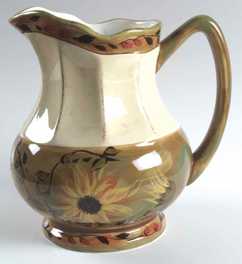 Sunflower (Scalloped Edge) 88 Oz Pitcher by Certified International-1