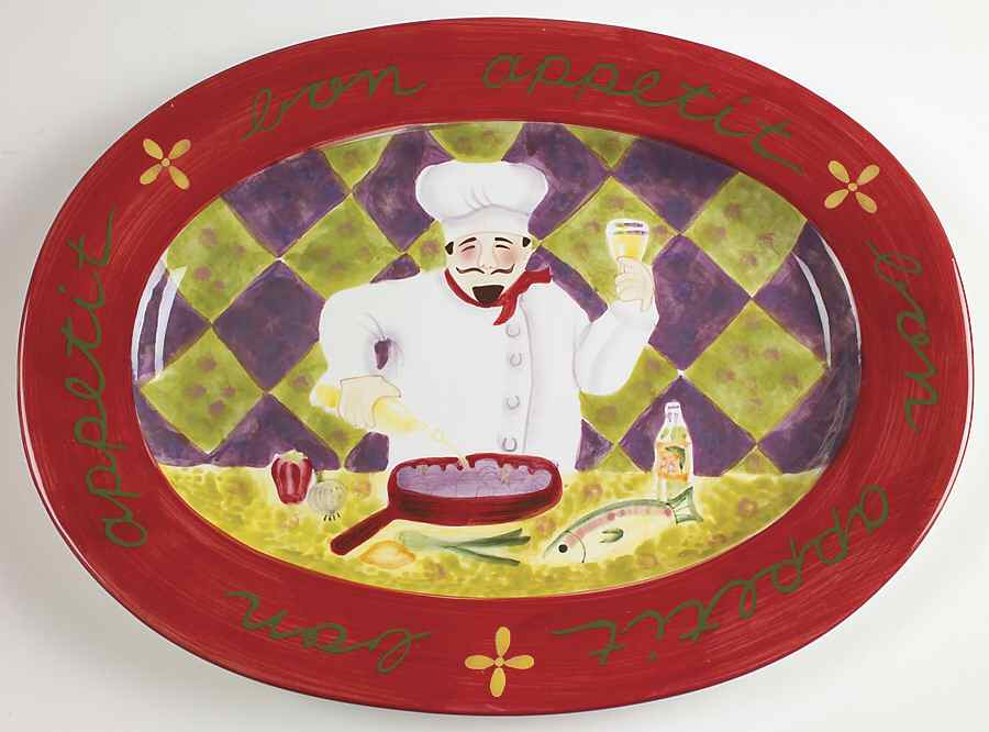 Chef Collection 16" Oval Serving Platter by Certified International-1