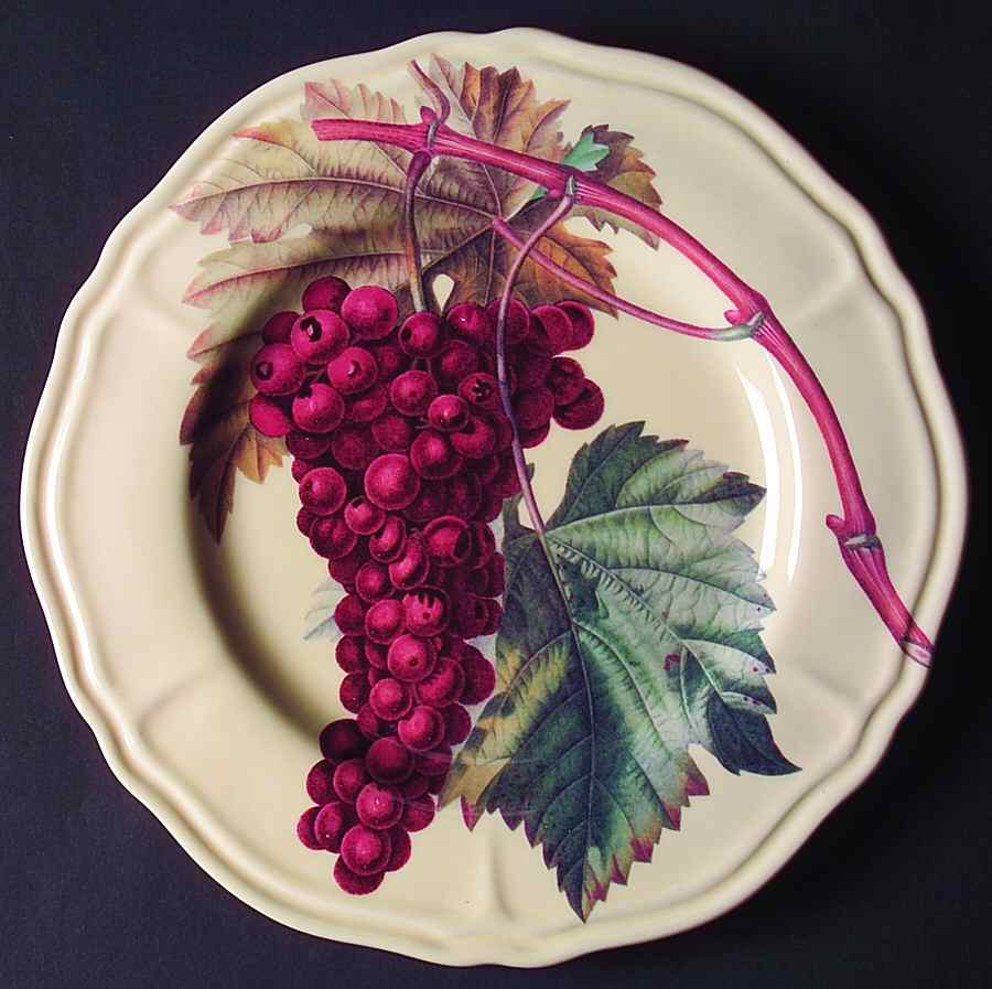 Vintage Grapes Dinner Plate by Certified International-1