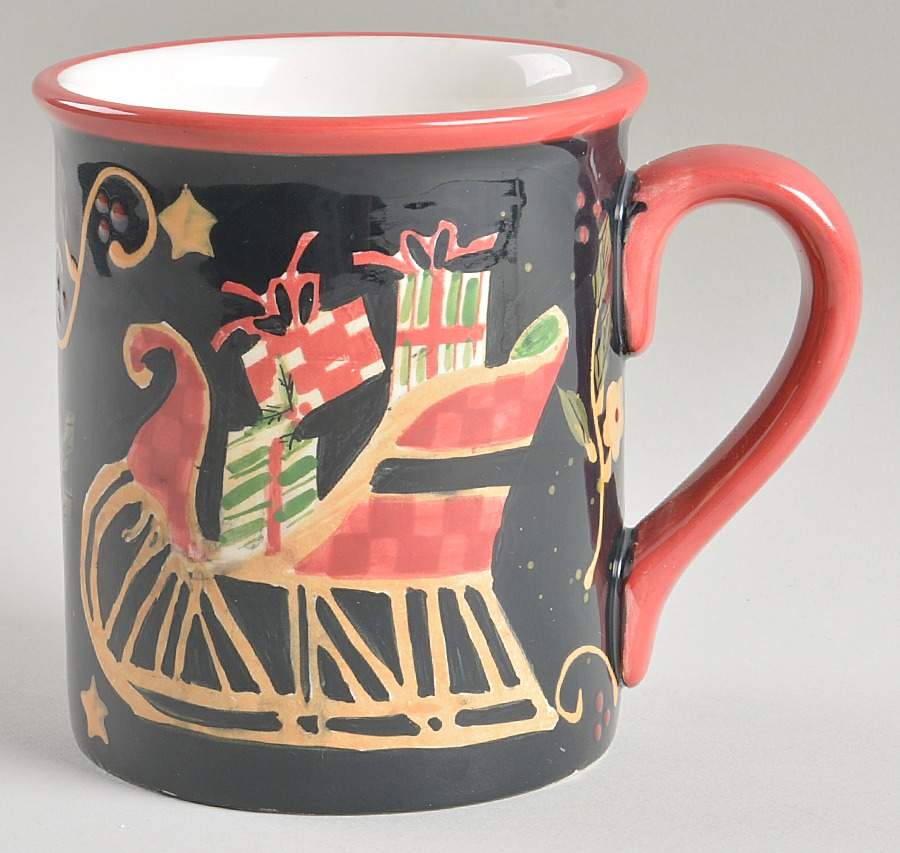 Holiday Greeting (Red Trim) Mug by Certified International-1