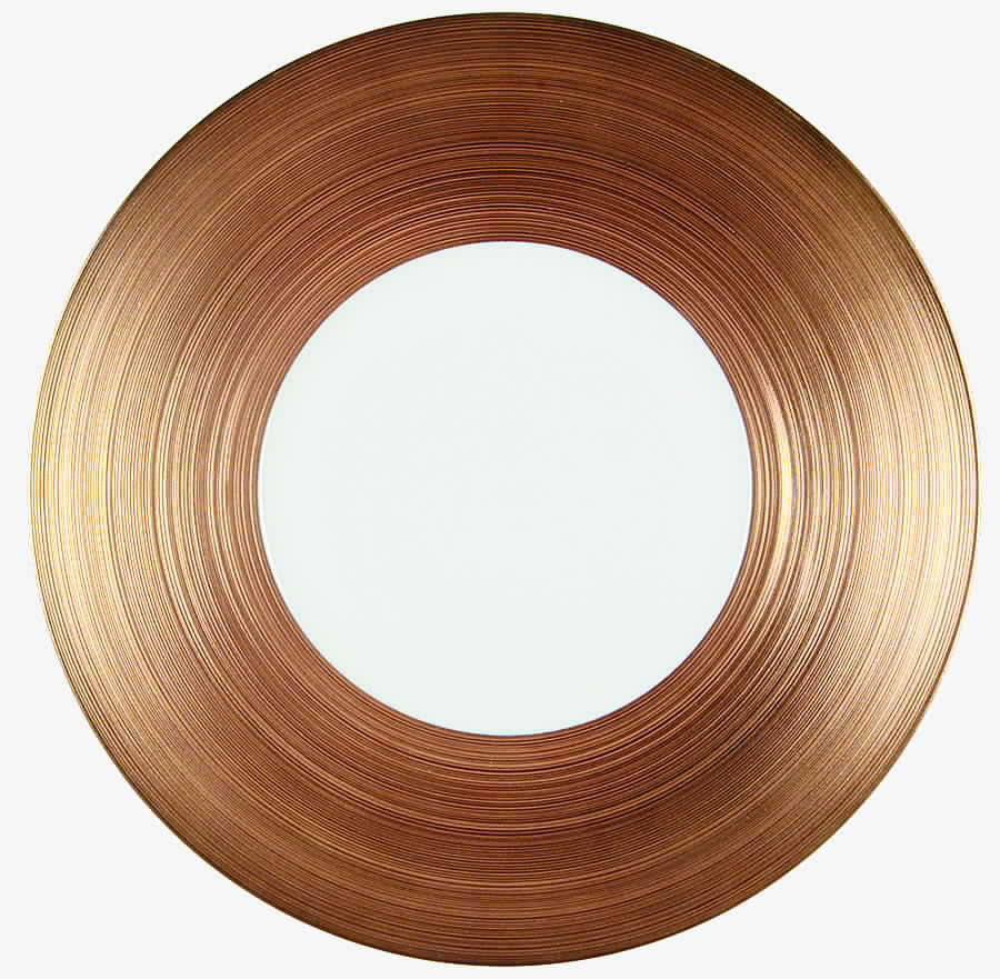 Aile or (Gold) Dinner Plate by Jean Louis Coquet-1