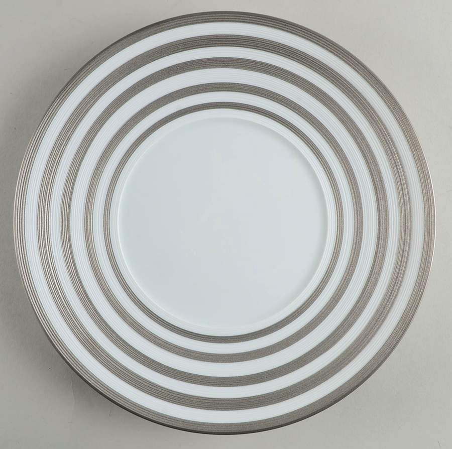 Raye Platine (Platinum) Dinner Plate by Jean Louis Coquet-1